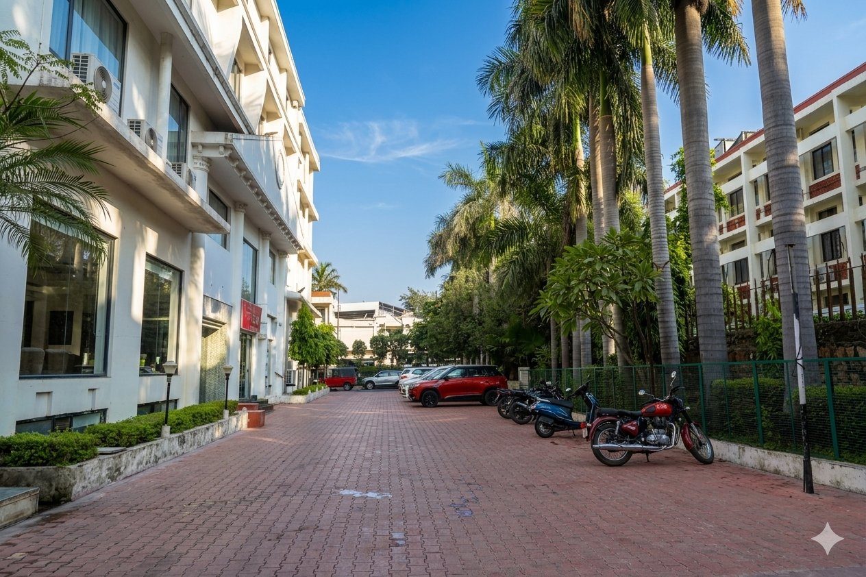 Hotel Driveway & Gardens