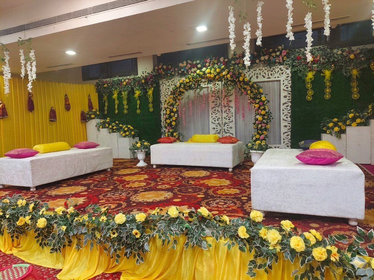 Floral Mandap Stage